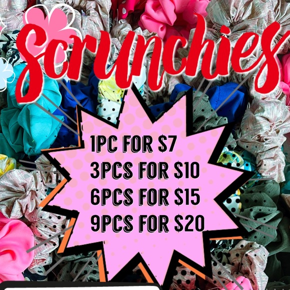 💜3pcs Scrunchies Simple ties to beat the heat - Picture 3 of 4